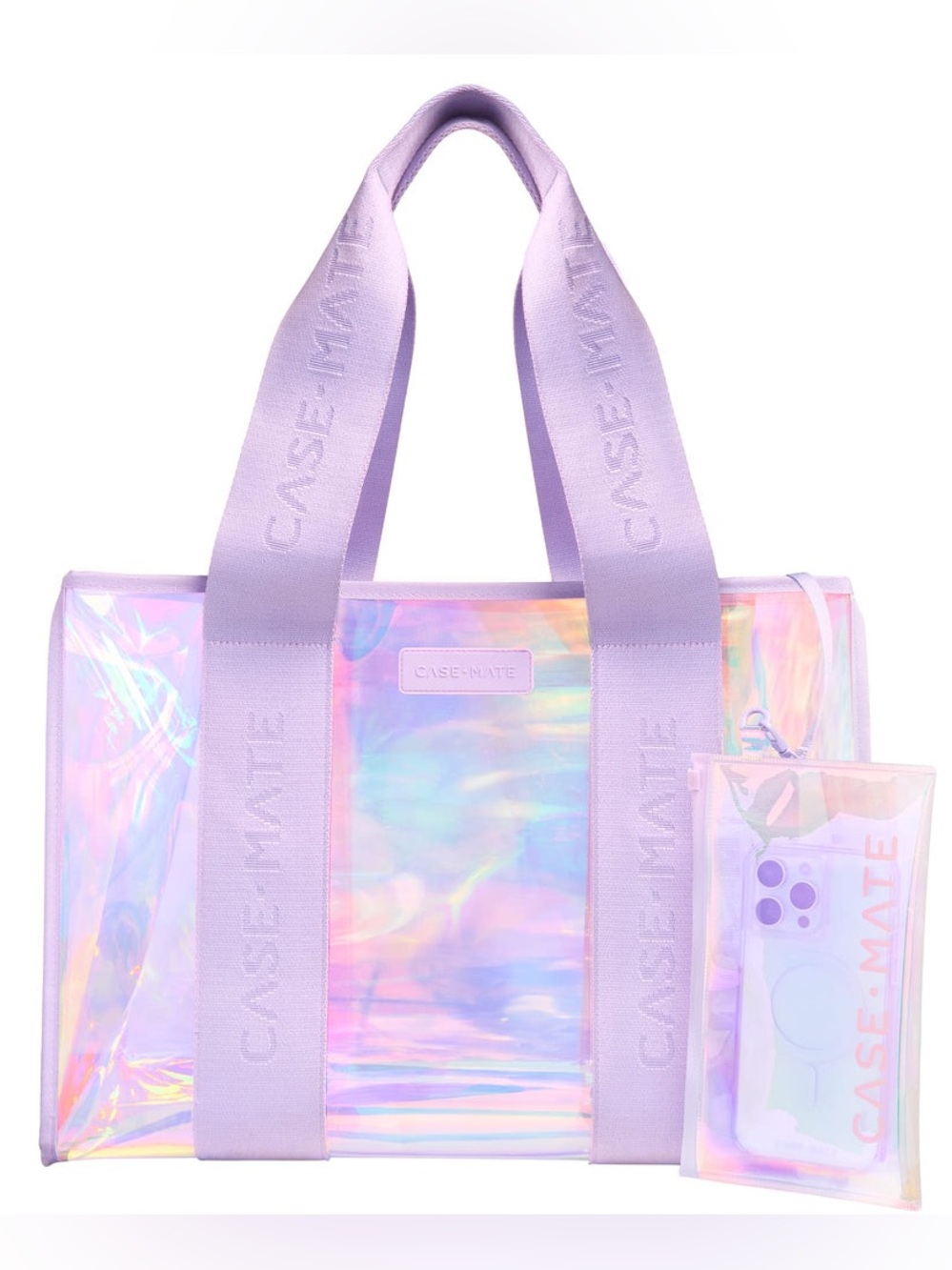 Case Mate Soap Bubble Jelly Tote Bag Iridescent Purple